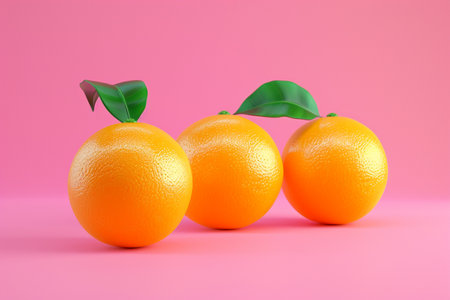 a 3d orange on the backgroundの素材