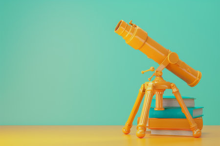 Book and Telescope in the concept of exploration through literatureの素材