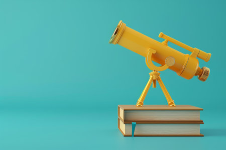 Book and Telescope in the concept of exploration through literatureの素材