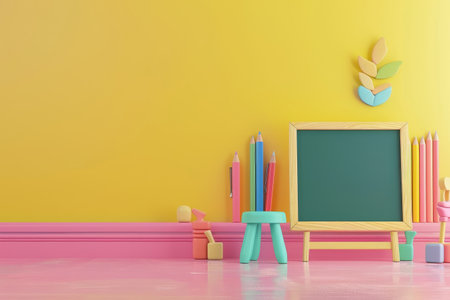 Drawing Board and Scoreboard in the concept of learning and creatingの素材