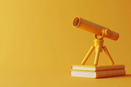 Book and Telescope in the concept of exploration through literatureの素材