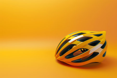 Cycling Helmet and Bicycle in the concept of biking and fitnessの素材
