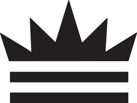 crown logo in modern minimal style isolated on backgroundのイラスト素材