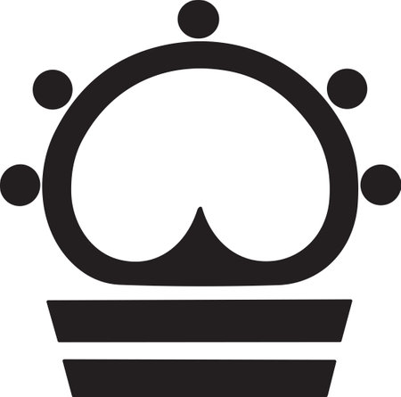 crown logo in modern minimal style isolated on backgroundのイラスト素材