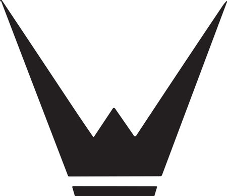 crown logo in modern minimal style isolated on backgroundのイラスト素材