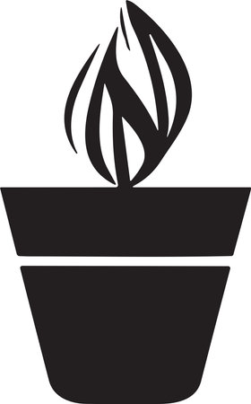 cactus tree logo in modern minimal style isolated on backgroundのイラスト素材