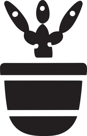 cactus tree logo in modern minimal style isolated on backgroundのイラスト素材