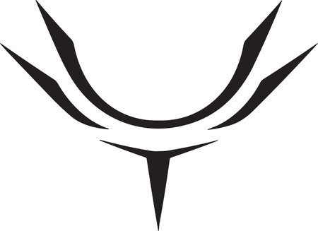 wings logo in modern minimal style isolated on backgroundのイラスト素材