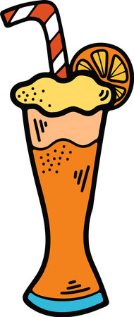 Hand Drawn Beer glasses and beer accessories in flat style isolated on backgroundのイラスト素材