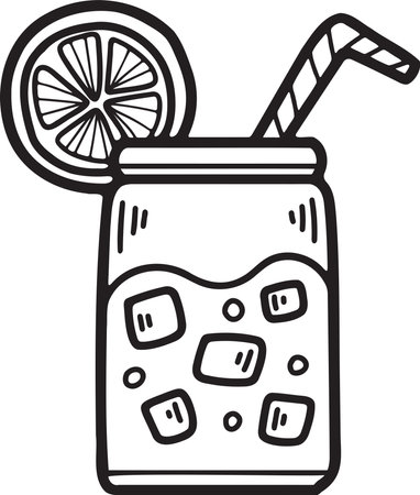 Hand Drawn Beer glasses and beer accessories in flat style isolated on backgroundのイラスト素材