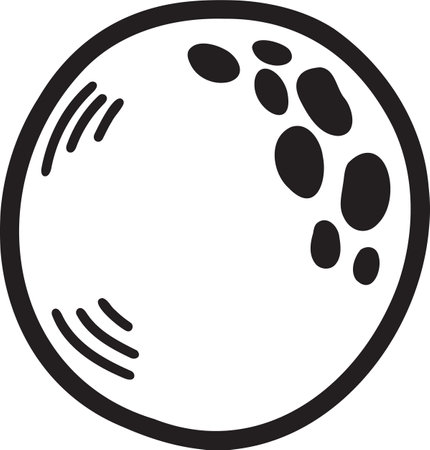 Hand Drawn stars and space in flat style isolated on backgroundのイラスト素材