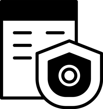 A black and white image of a dollar sign with a shield around it. The dollar sign is surrounded by a black shield, which gives the image a sense of protection and securityのイラスト素材