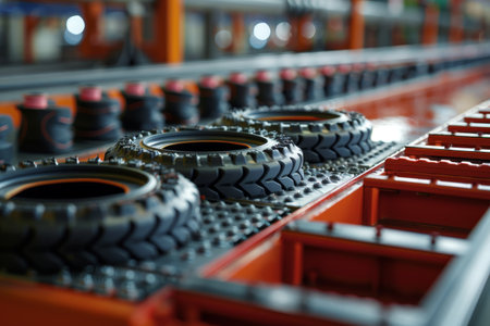 Document the molding and shaping process, where rubber compounds are formed into specific shapes and productsの素材