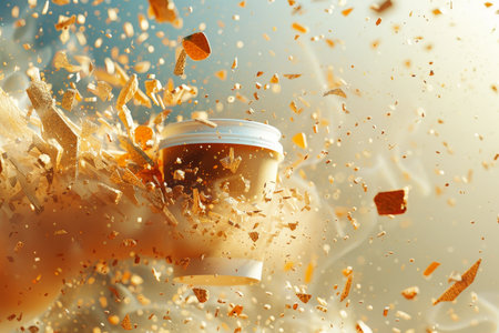 The Explosive coffee mugs and dessertsの素材