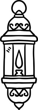 A trophy cup with a leaf design on it. The cup is black and whiteのイラスト素材