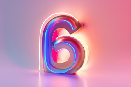 A large number 6 is shown in a bright orange and blue color. The number is surrounded by a cloud, giving the impression of a playful and whimsical atmosphereの素材