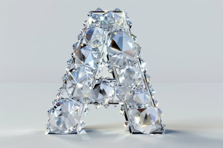 A diamond shaped letter A with a diamond shaped letter B on top of it with Generative AIの素材