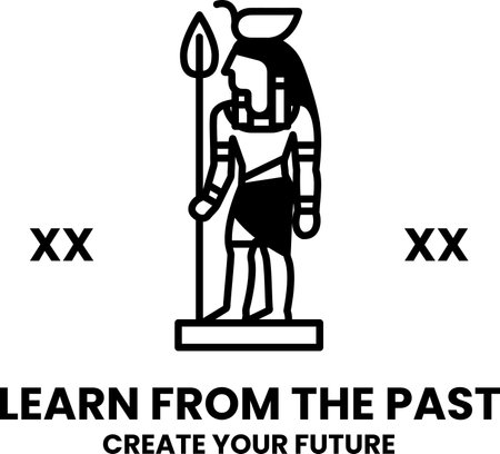 A man with a spear is standing in front of a backgroundのイラスト素材