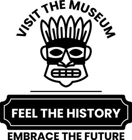 A badge in concept of Art Museumのイラスト素材