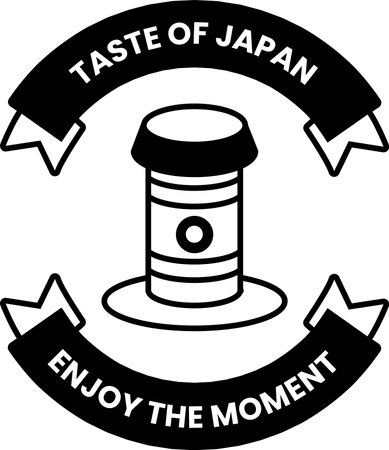Japanese sauce logo illustrationのイラスト素材