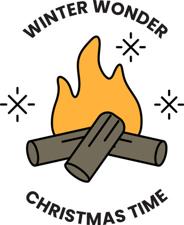A banner for Winter wonderland christmas timeのイラスト素材