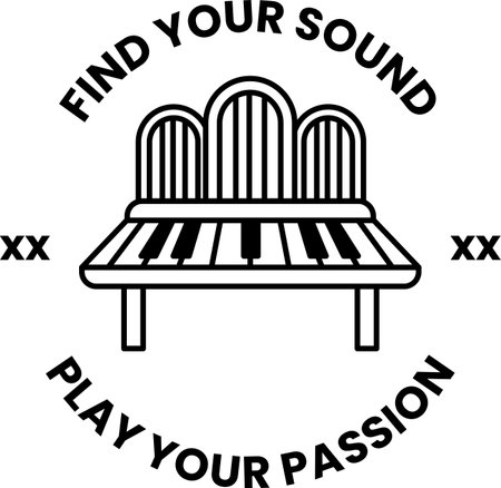 A bench with a keyboard on it is the illustration for a companyのイラスト素材