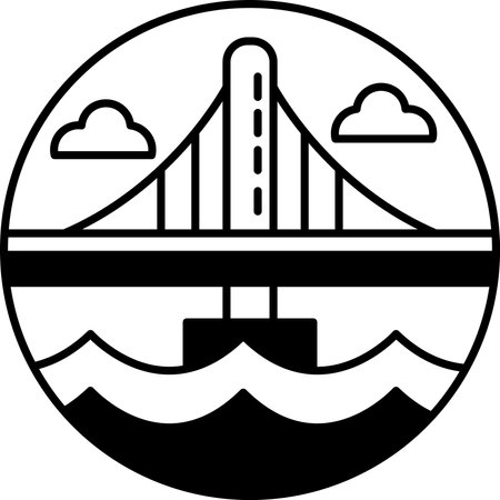 The bridge is a symbol of the city's connection to the water