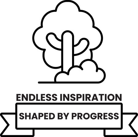 Endless inspiration shaped by progress. A tree with a cloud in the backgroundのイラスト素材