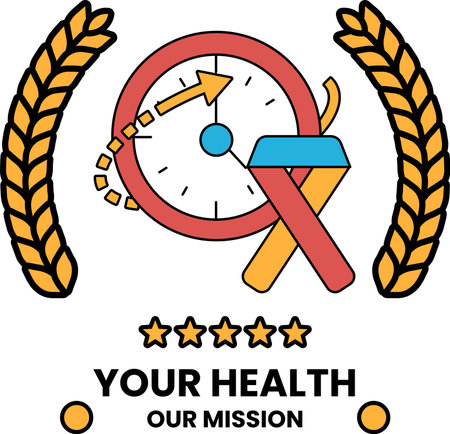 A clock with a hammer and a star on it. The clock is set to the number 3のイラスト素材