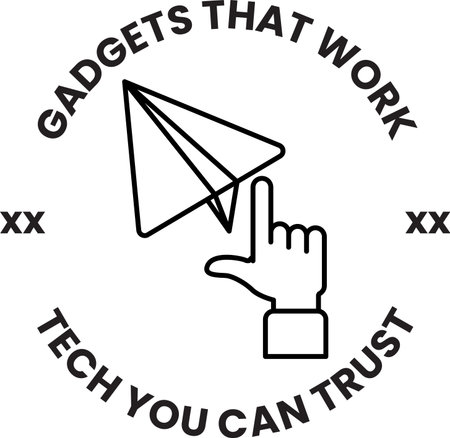 A white circle with a hand pointing to a paper airplane. The circle is surrounded by the words...