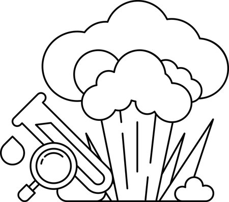 A black and white drawing of a cloud with a camera and a telescope in the foreground. The drawing conveys a sense of wonder and curiosity about the world around usのイラスト素材