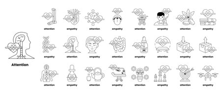 The image is a collection of different faces and words that are related to the concept of being niceのイラスト素材