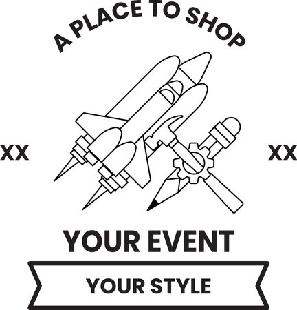 A place to shop your event your style.のイラスト素材
