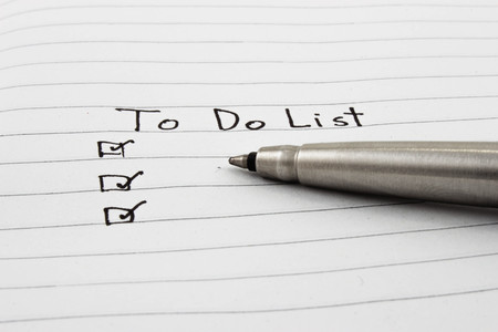 To do list with penの写真素材