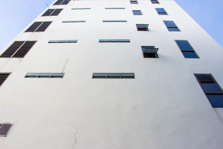out side the concrete building and windows