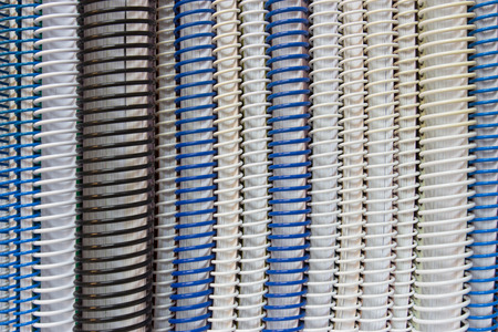 Book spine made out of plastic spring