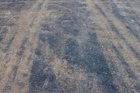 Road track on stone ground