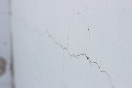 Detail of white crack wallの写真素材