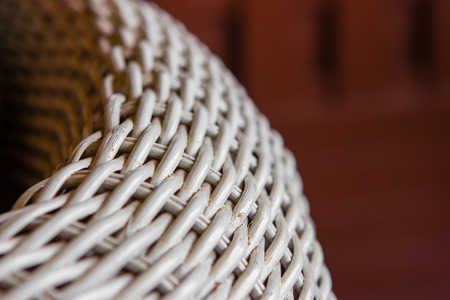 Woven wooden texture of chair in close upの写真素材