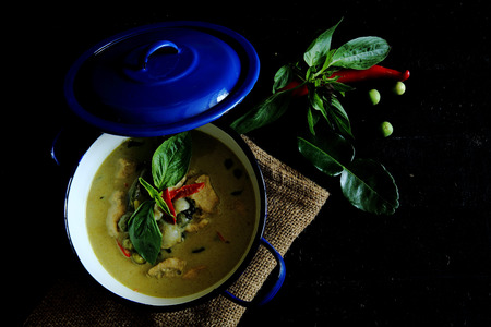Thai food - Chicken Green Curryの写真素材