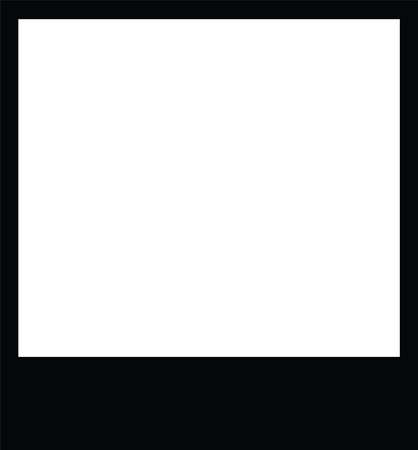 Instant Film Photography Frame Template Camera Snapのイラスト素材