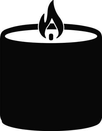 Candle Flame Graphic Wick Glowing Burning Scentedのイラスト素材