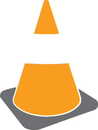 Cone Safety Construction Street Signs Danger Cautionのイラスト素材