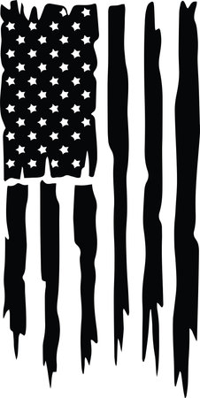 USA Distressed American Flag US America Verticalのイラスト素材