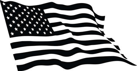 USA Flag Waving National Country Flag American Americaのイラスト素材
