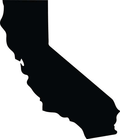 California Cali State US USA Geography America Shape Outlineのイラスト素材