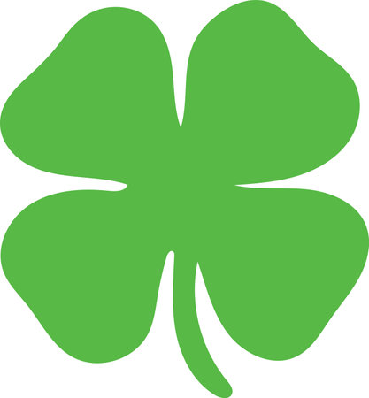 4 Leaf Clover St Patricks Day Shamrock Lucky Planのイラスト素材