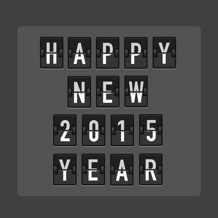 New year greetings on the electronic scoreboardのイラスト素材