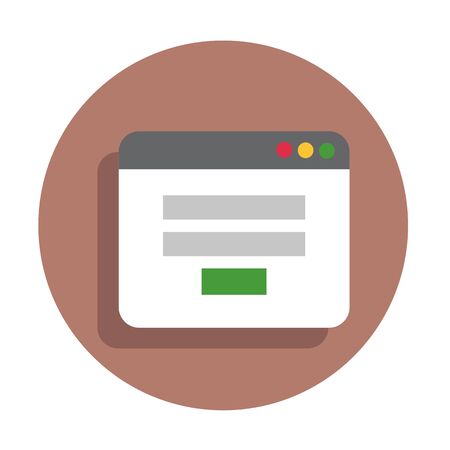 Vector flat icon input screenのイラスト素材