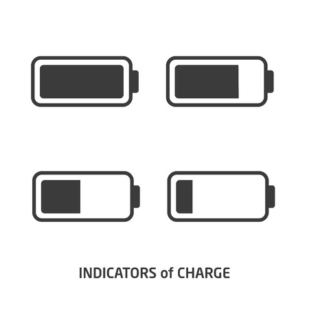 Set indicators of chargeのイラスト素材